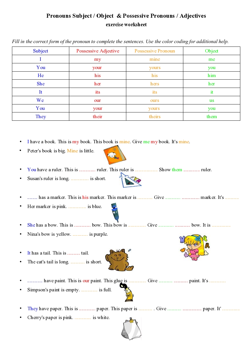 📀 [UPDATED] Forming Adjectives From Nouns Exercises Pdf possessive-pronouns-adjectives